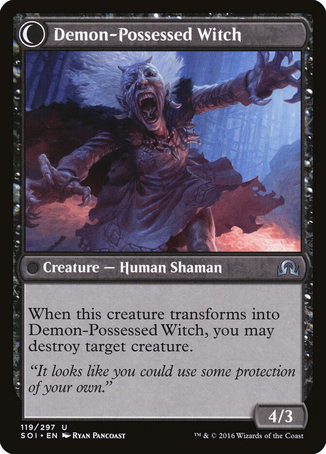 Back face of Demon-Possessed Witch