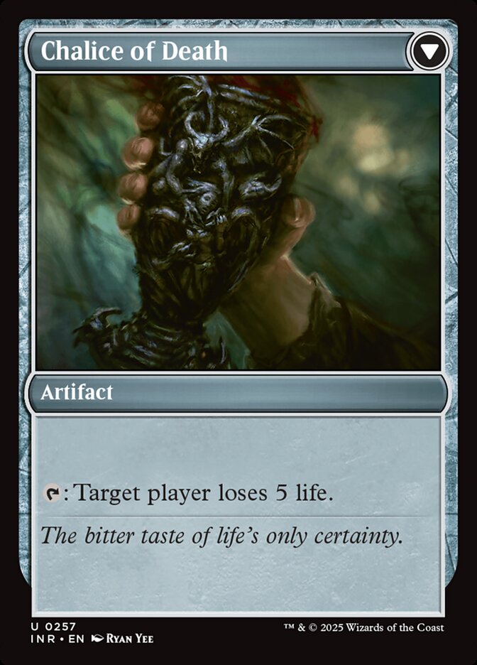 Back face of Chalice of Death