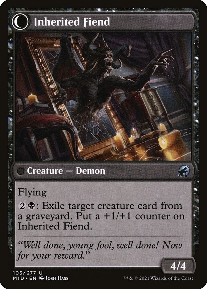Back face of Inherited Fiend