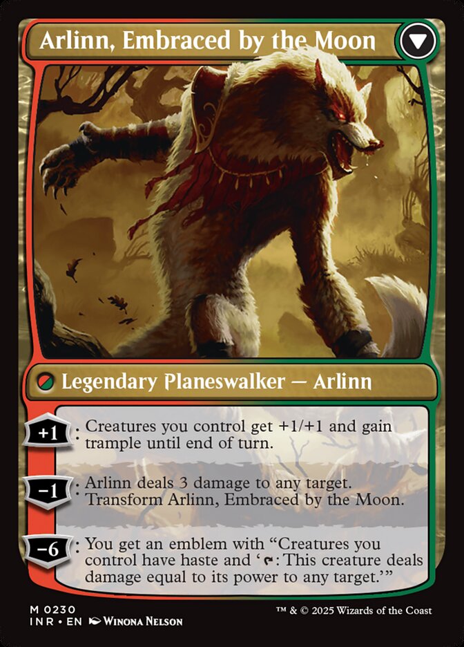 Back face of Arlinn, Embraced by the Moon
