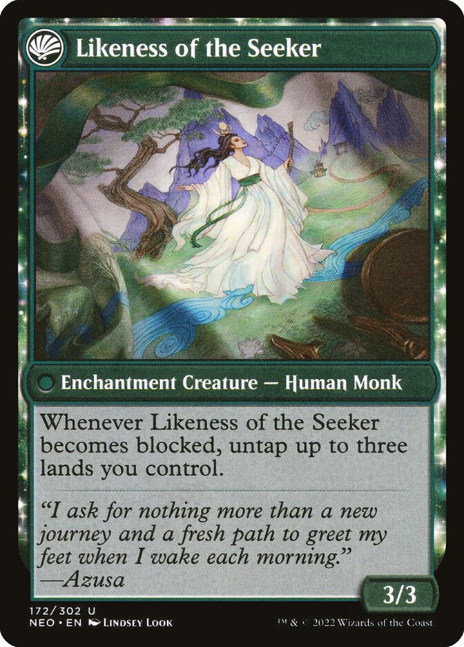 Back face of Likeness of the Seeker