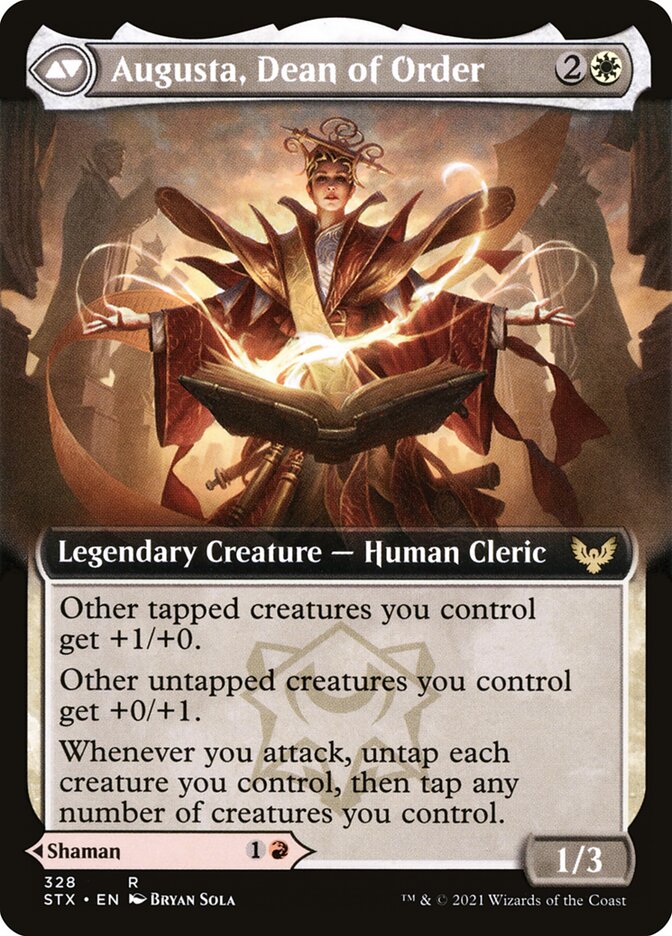 Back face of Augusta, Dean of Order