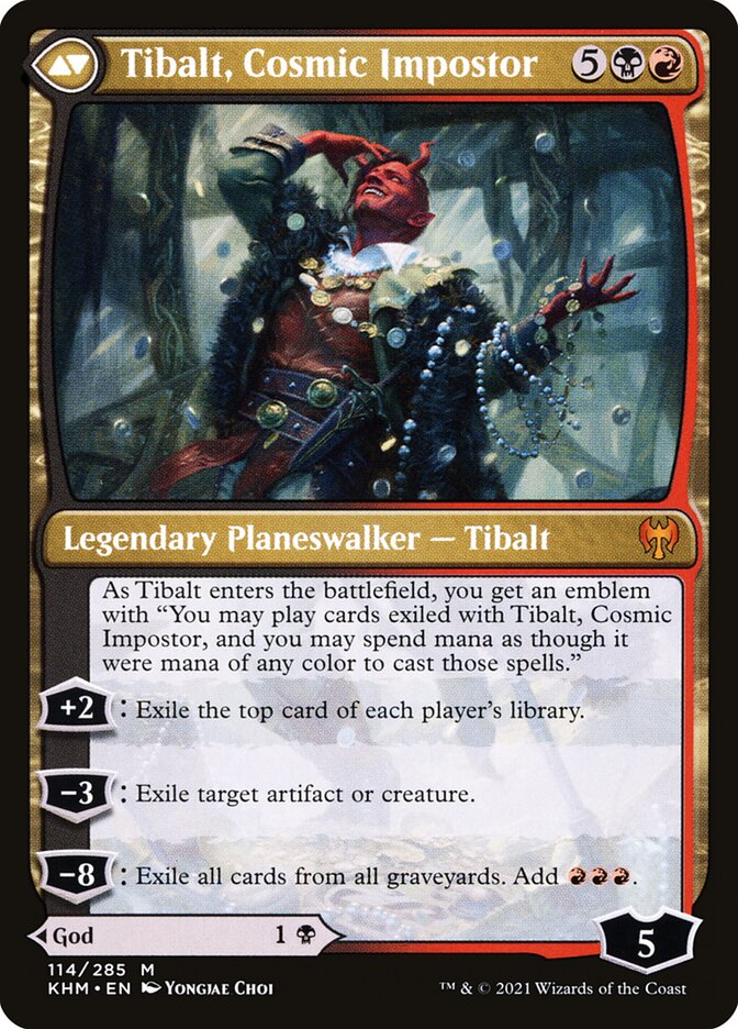 Back face of Tibalt, Cosmic Impostor