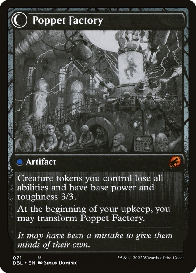 Back face of Poppet Factory