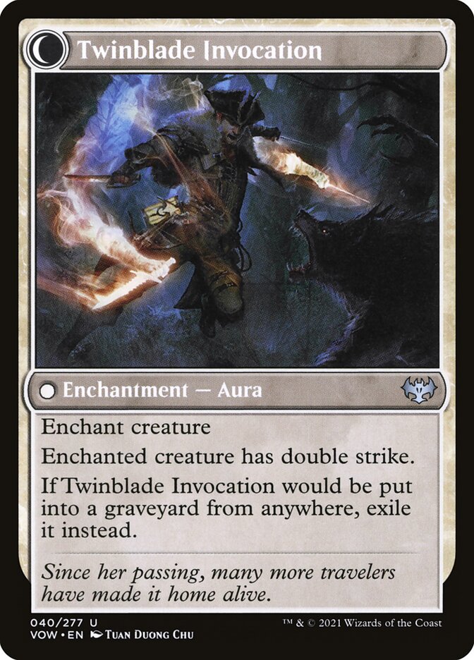 Back face of Twinblade Invocation