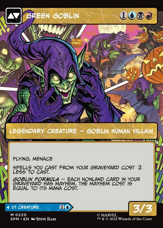 Back face of Green Goblin