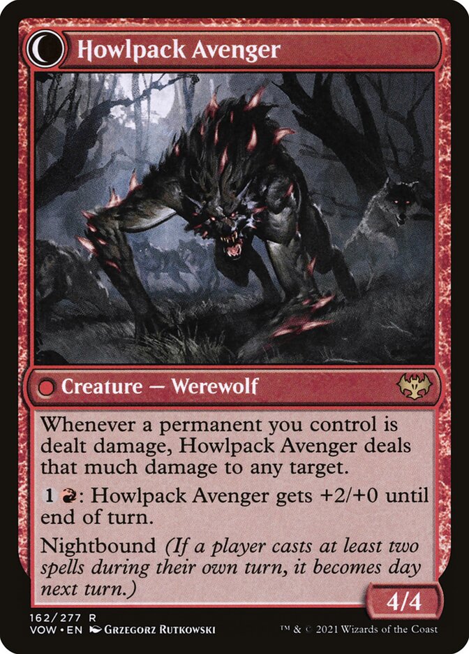 Back face of Howlpack Avenger