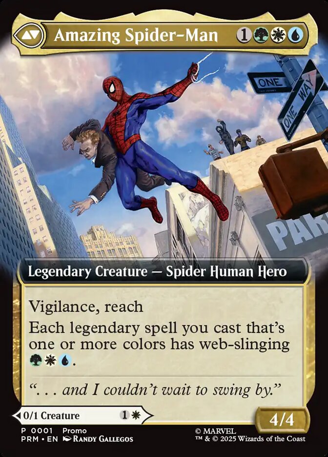 Back face of Amazing Spider-Man