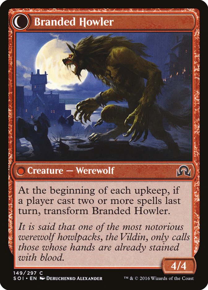 Back face of Branded Howler