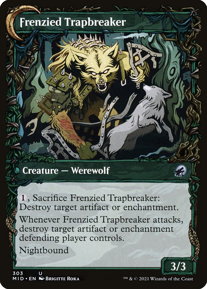Back face of Frenzied Trapbreaker