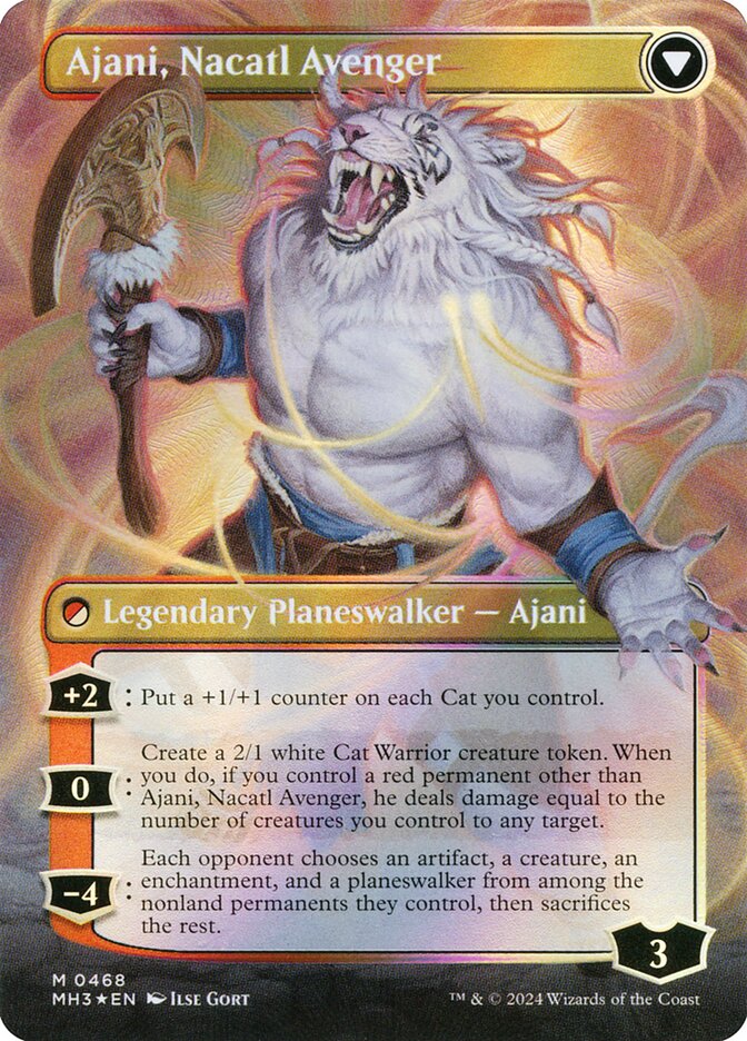Back face of Ajani, Nacatl Avenger