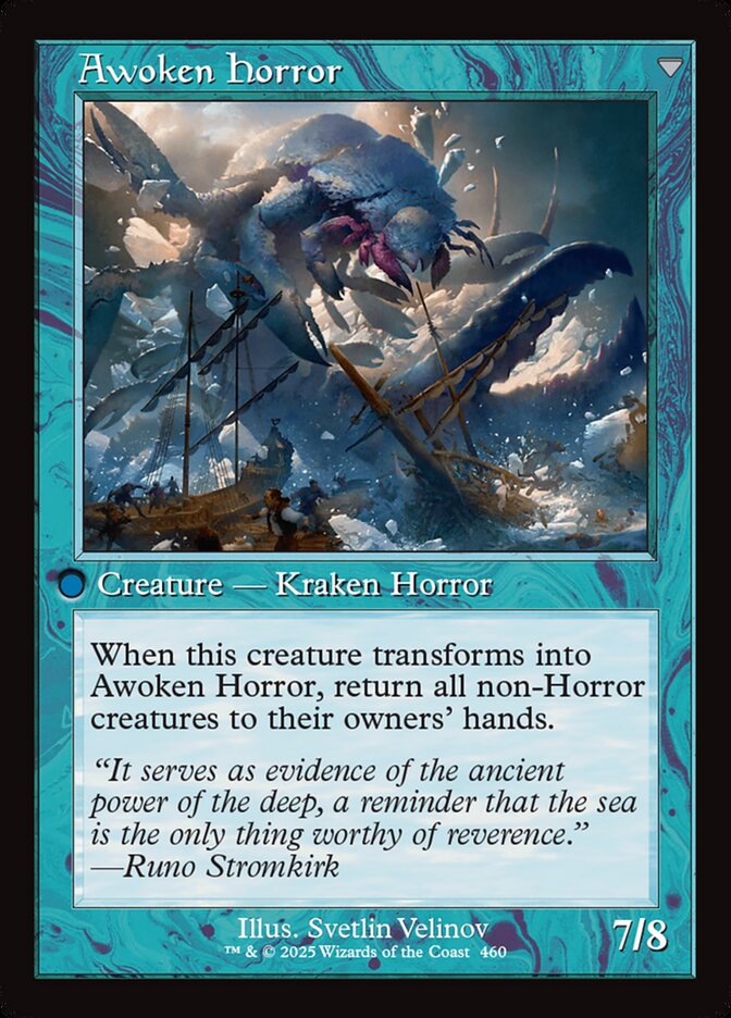 Back face of Awoken Horror