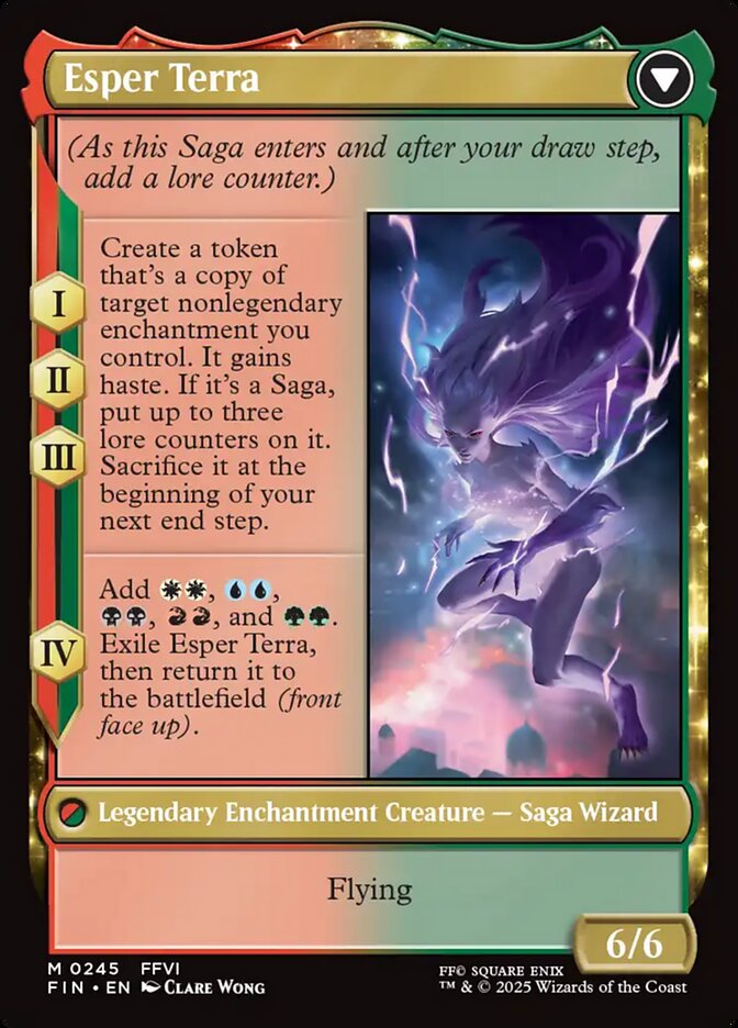 Back face of Esper Terra