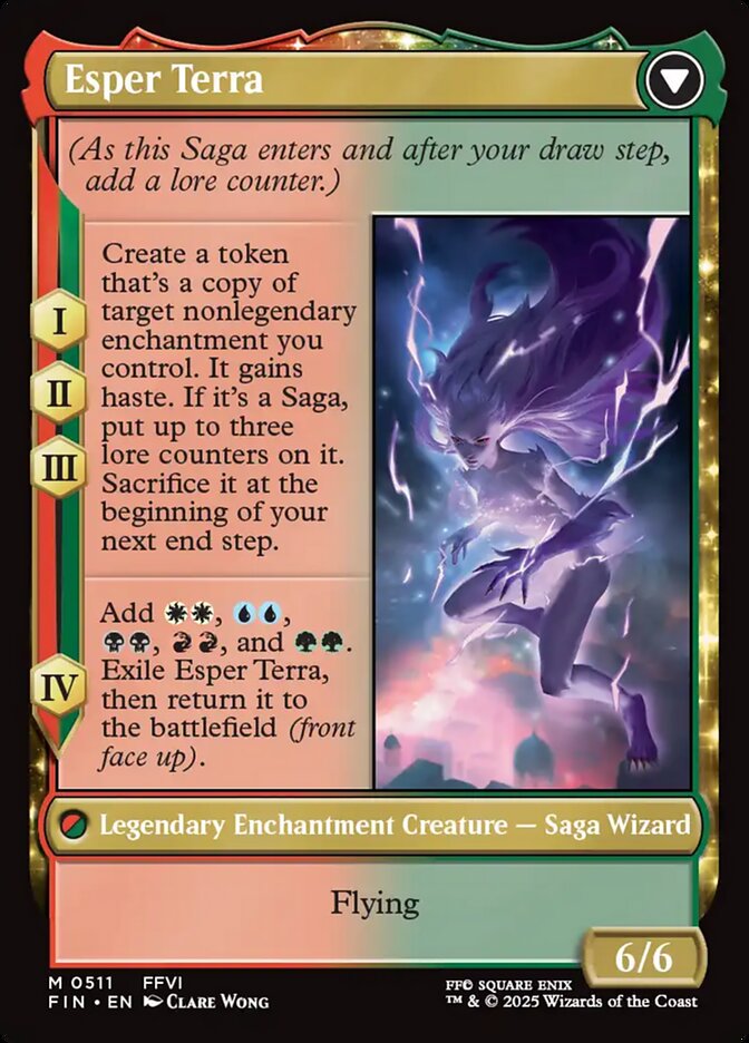 Back face of Esper Terra