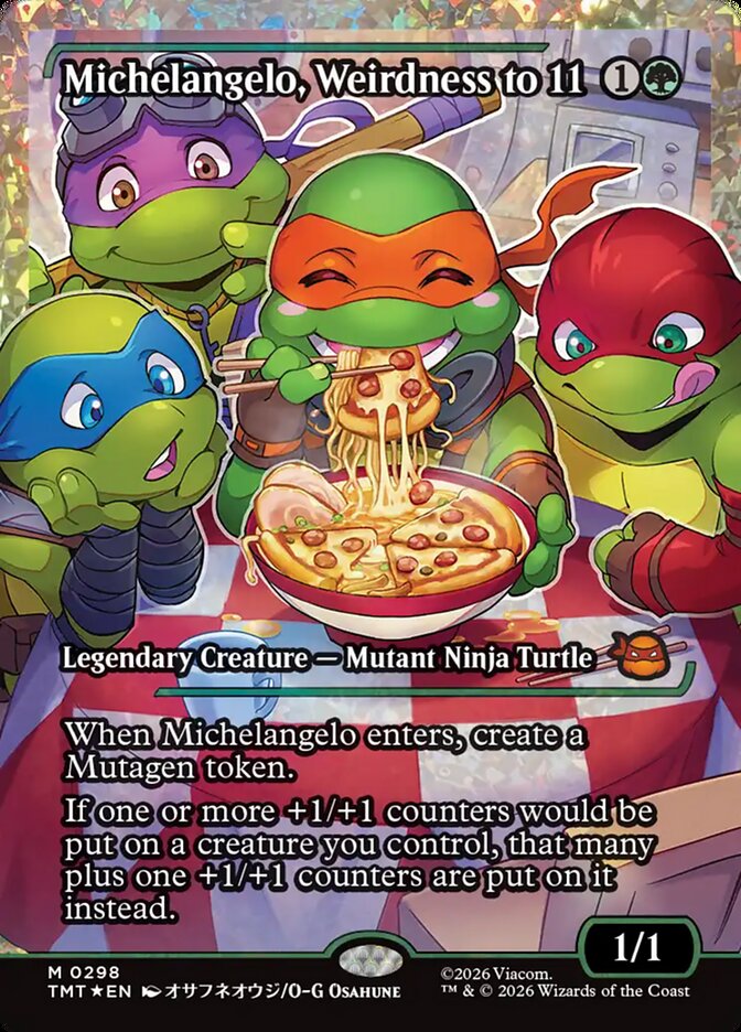 Michelangelo, Weirdness to 11 (tmt 298)