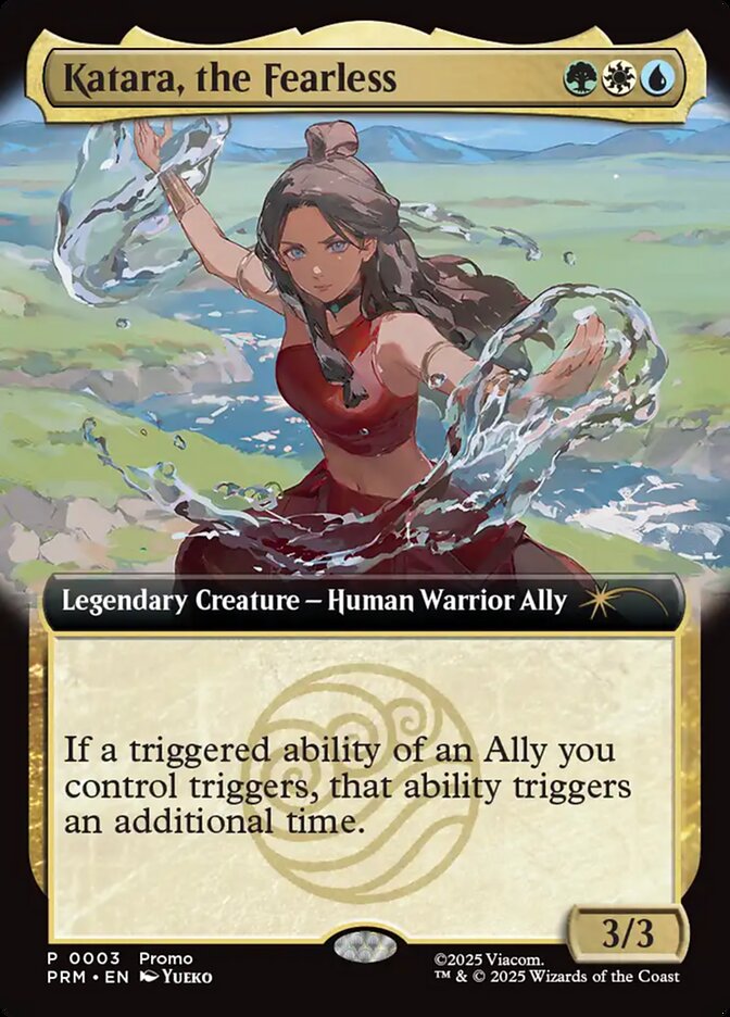 Katara, the Fearless (Extended Art) (Promos: Media) Near Mint Foil