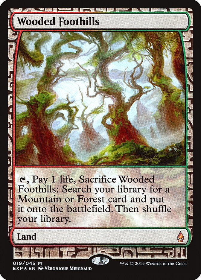 Wooded Foothills (EXP 19) — Scryfall