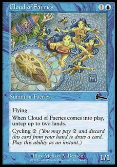 Cloud of Faeries (Urza's Legacy) Light Play
