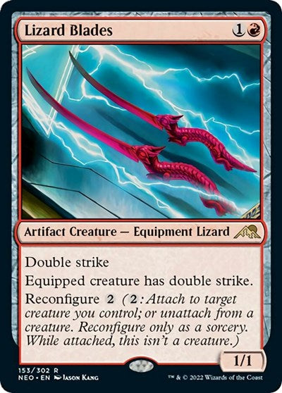 Lizard Blades (Kamigawa: Neon Dynasty) Damaged / Poor
