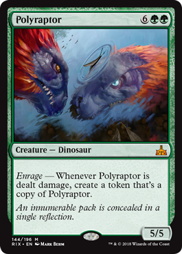 Polyraptor (Rivals of Ixalan) Light Play