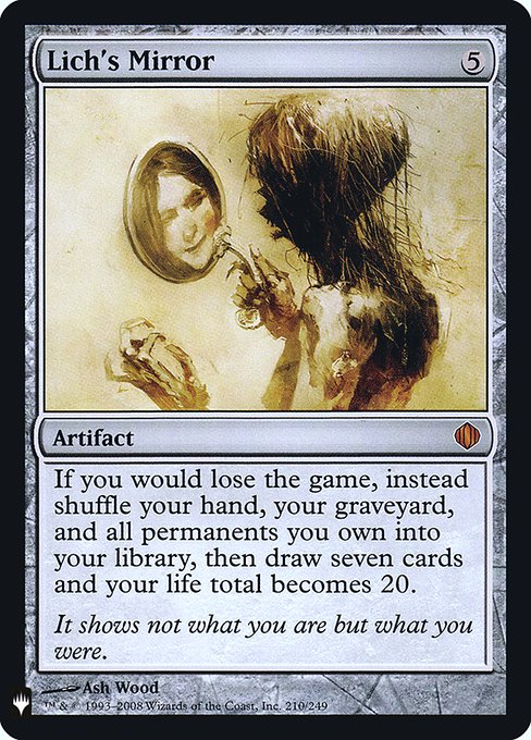 Lich's Mirror (Mystery Booster Retail Edition Foils) Medium Play Foil
