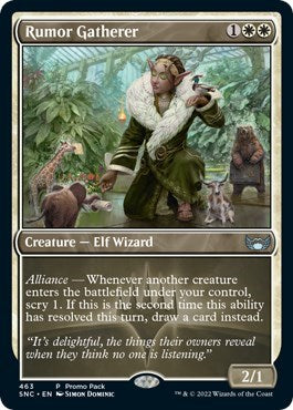 Rumor Gatherer (Promo Pack: Streets of New Capenna) Near Mint Foil