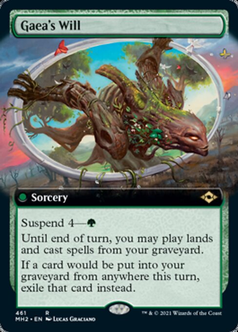 Gaea's Will (Extended Art) (Modern Horizons 2) Light Play Foil