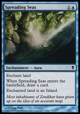Spreading Seas (Zendikar) Heavy Play Foil