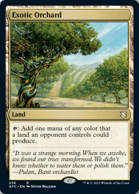 Exotic Orchard (Commander 2021 Forgotten Realms) Light Play