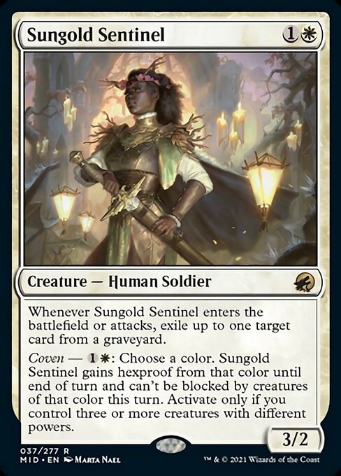 Sungold Sentinel (Innistrad: Midnight Hunt) Light Play