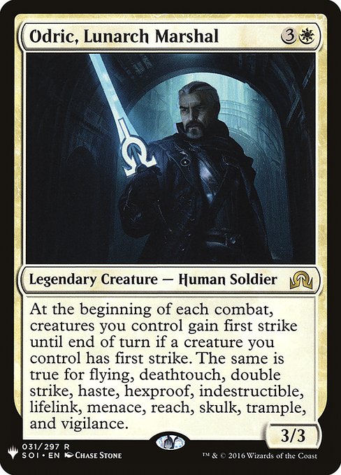 Odric, Lunarch Marshal (Mystery Booster) Light Play