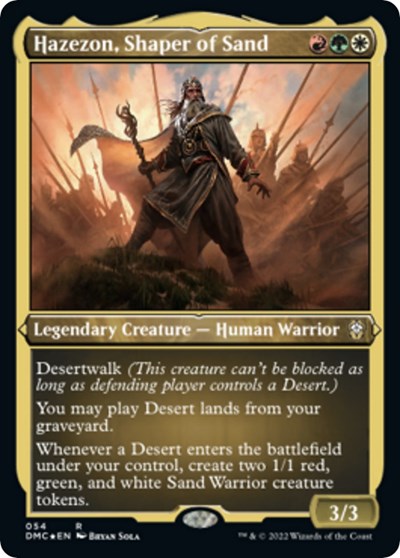 Hazezon, Shaper of Sand (Foil Etched) (Commander: Dominaria United) Near Mint Foil