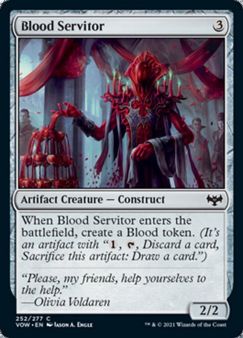 Blood Servitor (Innistrad: Crimson Vow) Light Play Foil