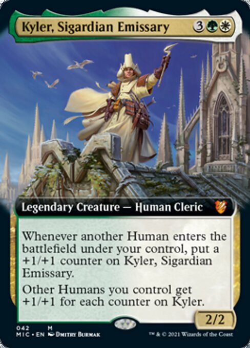 Kyler, Sigardian Emissary (Extended Art) (Commander 2021 Midnight Hunt) Light Play