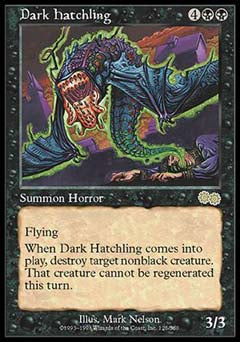 Dark Hatchling (Urza's Saga) Heavy Play
