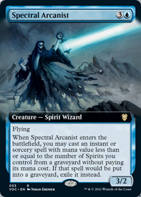 Spectral Arcanist (Extended Art) (Commander 2021 Crimson Vow) Near Mint