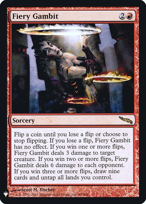 Fiery Gambit (Mystery Booster Retail Edition Foils) Near Mint Foil