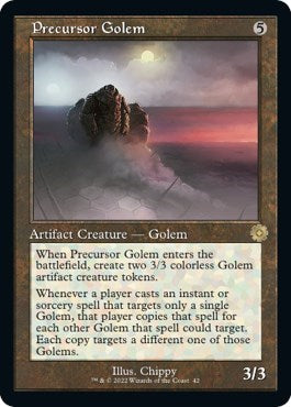 Precursor Golem (The Brothers' War: Retro Frame Artifacts) Light Play Foil