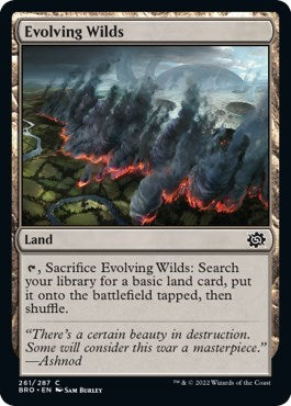 Evolving Wilds (The Brothers' War) Light Play