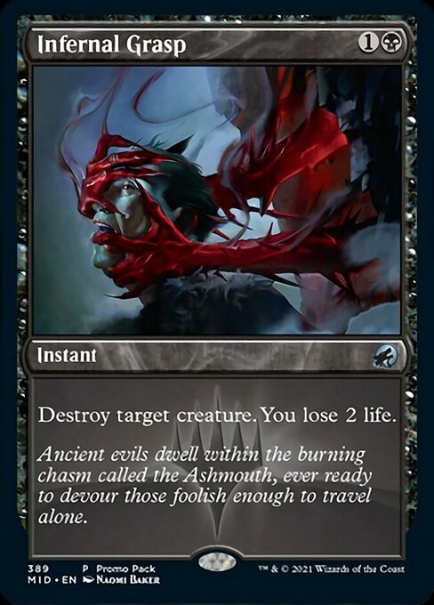 Infernal Grasp (Promo Pack) (Innistrad: Midnight Hunt) Near Mint
