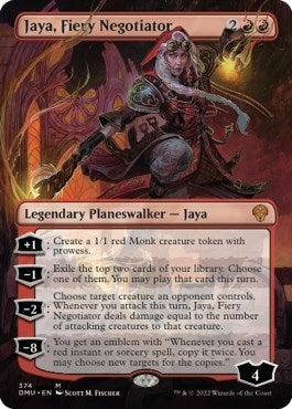 Jaya, Fiery Negotiator (Borderless) (Dominaria United) Near Mint Foil