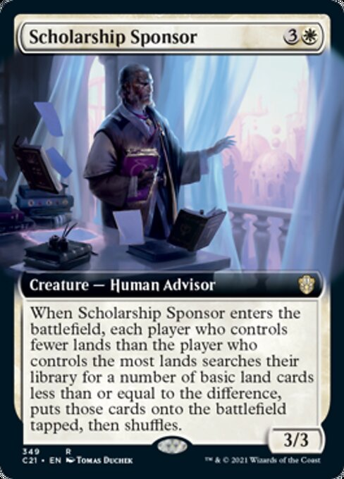 Scholarship Sponsor (Extended Art) (Commander 2021 Strixhaven) Near Mint
