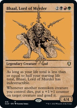 Bhaal, Lord of Murder (Showcase) (Commander Legends: Battle for Baldur's Gate) Near Mint