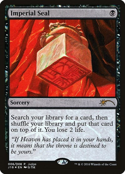 Imperial Seal (Promos: Judge) Light Play Foil