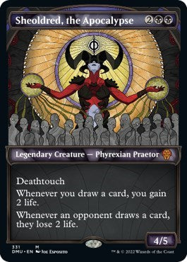 Sheoldred, the Apocalypse (Textured Foil) (Dominaria United) Light Play Foil