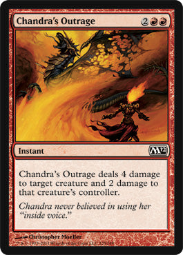 Chandra's Outrage (Magic 2012 Core Set) Light Play