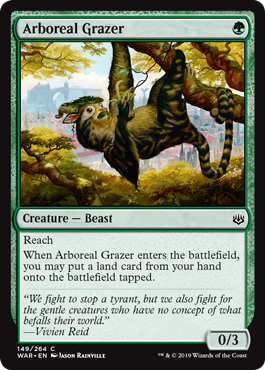 Arboreal Grazer (War of the Spark) Near Mint Foil