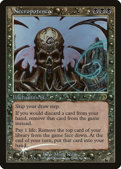 Necropotence (Promos: Deckmasters Garfield vs Finkel) Medium Play Foil