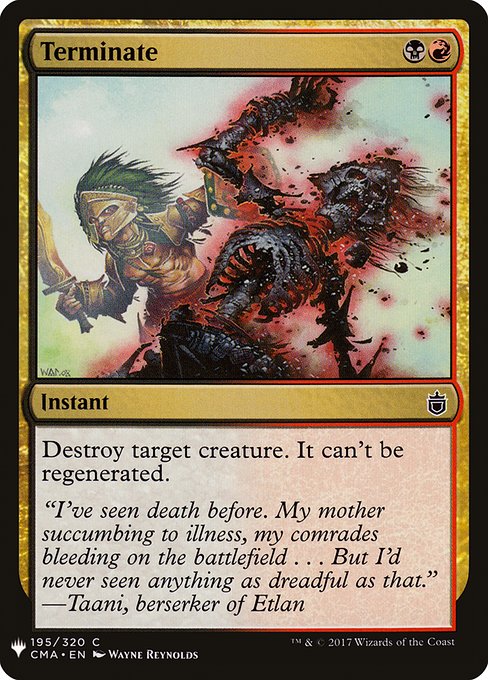 Terminate (Mystery Booster) Near Mint