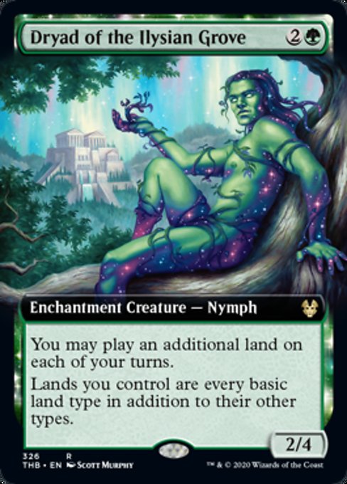 Dryad of the Ilysian Grove (Extended Art) (Theros Beyond Death) Light Play Foil
